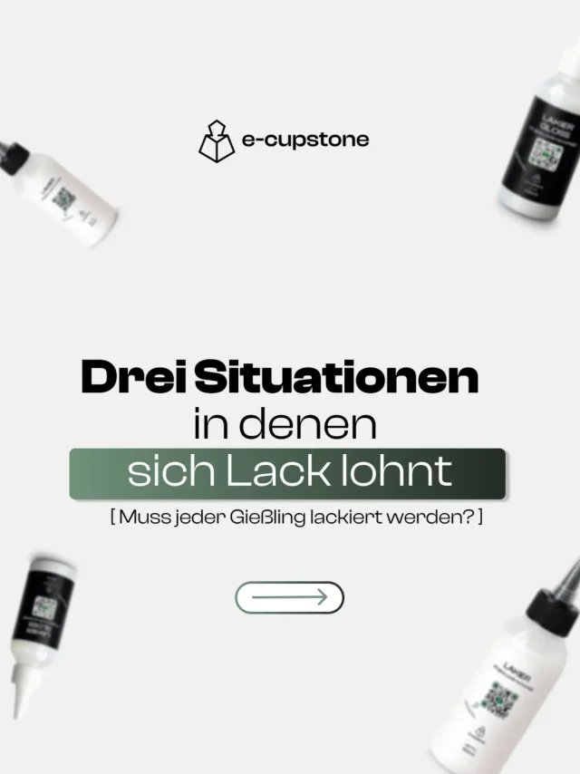 Schutz & Finish für Gießobjekte ✨🛡️

​Muss jeder Gießling lackiert werden? Nicht zwingend, aber in vielen Situationen ist eine professionelle Oberflächenversiegelung entscheidend. 

Ob als Kerzengefäß, als Untersetzer mit Feuchtigkeitskontakt oder für eine langlebige Optik – die richtige Versiegelung schützt zuverlässig vor Wachs, Wasser und Verschmutzungen.

​In der Slide-Reihe zeigen wir, wann der Einsatz von Lack sinnvoll ist und welches Finish für dein Projekt das richtige ist. ➡️
.
.
​#gießmasse #oberflächenschutz #versiegelung #versiegeln #ecupstone_de